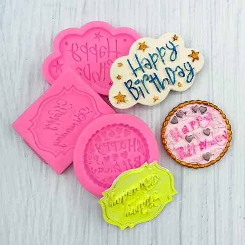 Miniatura 2 de 6 moldes de silicona para hornear fondant para pasteles para hacer dulces, moldes de chocolate, manualidades para manualidades, herramientas