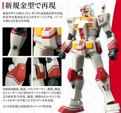 Miniatura 4 de BANDAI SPIRITS BANDAI HG 1/144 RX-78-2 Gundam [Embajador de Relaciones Públicas del Pabellón de Japón, Expo 2020 Dubai] Janan Import