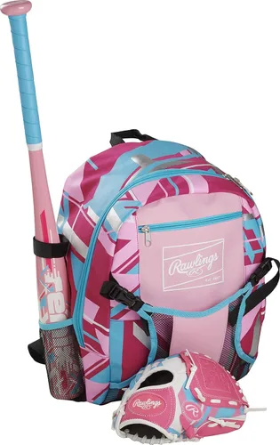 Miniatura 2 de Rawlings Remix T-Ball & Youth Baseball/Softbol Guante Tallas 9" - 10.5" Rosa