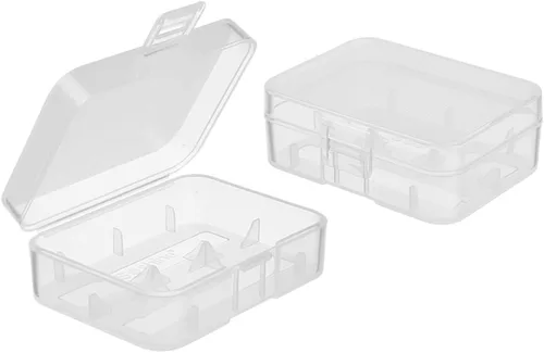 Miniatura 10 de Heyiarbeit Caja de almacenamiento de batería para 8 pilas AA, color transparente (paquete de 1)