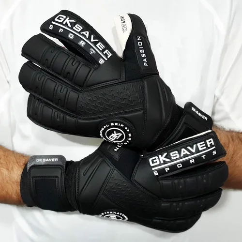 Miniatura 2 de GK Saver Guantes de portero de fútbol Passion Series Guantes de portero profesionales, talla 6 a 11, guantes salvadores extraíbles
