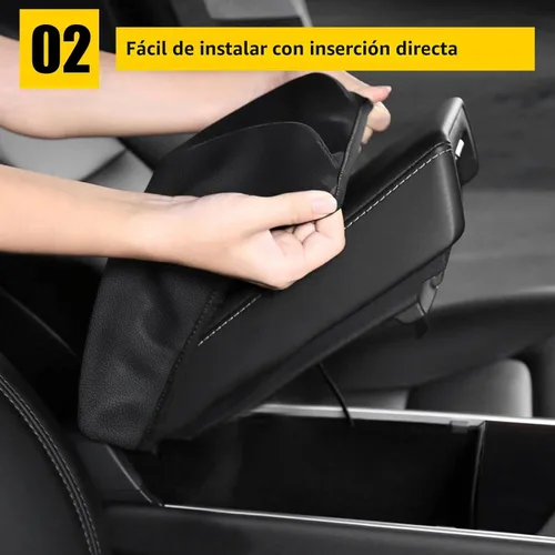 Miniatura 3 de AOMSAZTO Funda de reposabrazos para Civic Honda 2012-2015, color negro, almohadilla de consola central para Civic