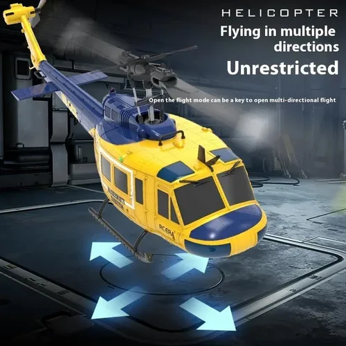 Miniatura 2 de Helicóptero RC 1/48 para adultos, RC ERA C032 UH-1 Huey 2.4G 6CH Gyro estabilizado aeronave de control remoto con retención de altitud y flujo