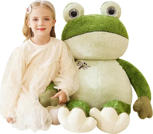 Miniatura 12 de EARTHSOUND Juguete de peluche con diseño de conejo gigante, conejo de 23 pulgadas de tamaño grande, juguetes suaves de tamaño jumbo, lindo y enorme