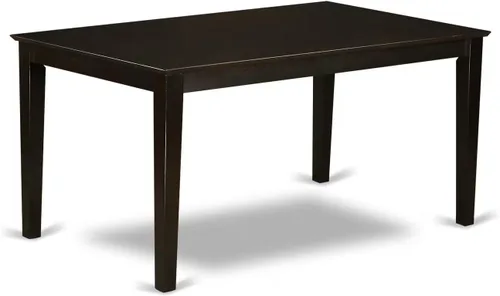 Miniatura 7 de East West Furniture CAT-LWH-S - Mesa de comedor Capri – una mesa rectangular de madera con patas resistentes, 36 x 60 pulgadas, color blanco lino