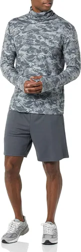 Miniatura 3 de Tienda Essentials Camisa de manga larga Performance Soft Tech con cuello redondo para hombre
