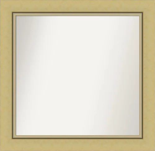 Miniatura 133 de Amanti Art Landon Gold Espejo de baño, espejo de pared o espejo de tocador de baño sobre el fregadero (26.25 x 26.25 pulgadas) Espejo no biselado