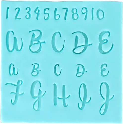 Miniatura 7 de PME Fun Fonts - Juego de 66 sellos para cupcakes y galletas, color azul, estándar