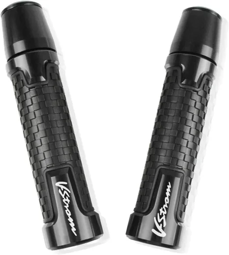 Miniatura 10 de Motocicleta para Suzuki V-Strom 650 V-Strom650 VStrom 1000 DL1000 CNC Perillas de motocicleta antideslizantes para scooter, extremos de mango de Gris