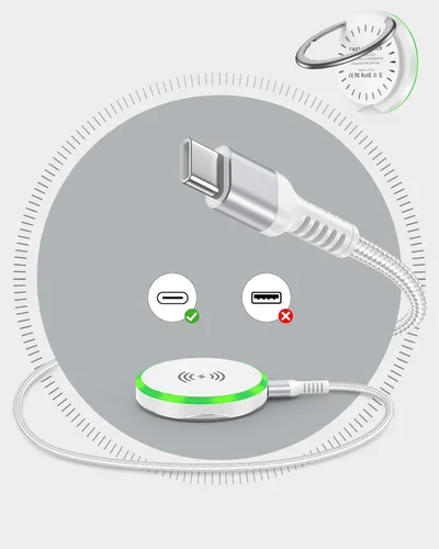 Miniatura 9 de Cargador inalámbrico Samsung MagSafe de 15 W, almohadilla de carga rápida para Samsung Galaxy S25 Ultra S24, cargador magnético, soporte de dedo