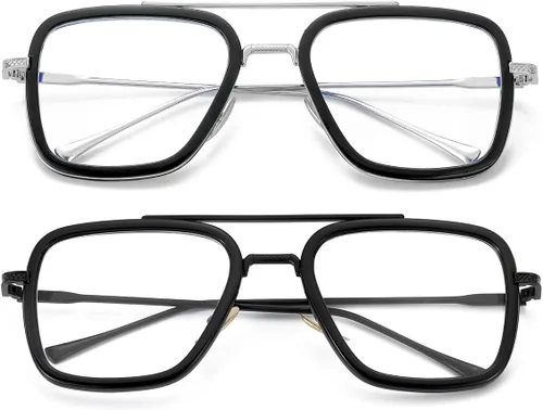 Miniatura 12 de Gafas de bloqueo de luz azul estilo Tony Stark para hombres y mujeres, gafas de juegos de computadora de Iron Man y Spider-Man