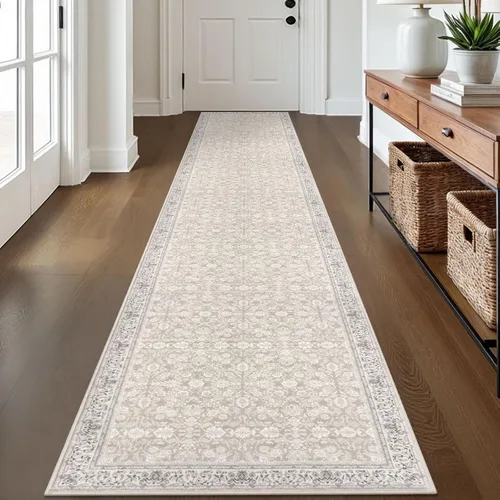 Miniatura 89 de SIILOOM Alfombra antideslizante de pasillo moderna de 2 x 5, súper suave, para pasillos, decoración para cocina, alfombras para pasillos sin 2-Verde