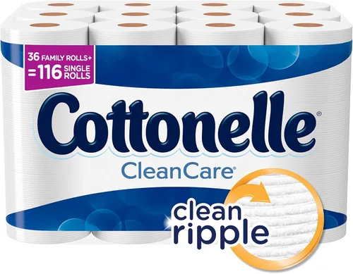 Miniatura 5 de Cottonelle Papel higiénico Clean Care, papel higiénico de baño, 6 megarrollos de papel higi