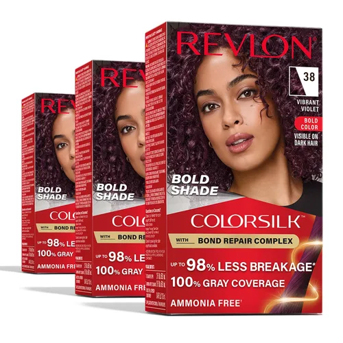 Miniatura 14 de Revlon ColorSilk con complejo de reparación de enlaces, color de cabello permanente negro, 100% cobertura de canas, tinte para cabello sin amoníaco