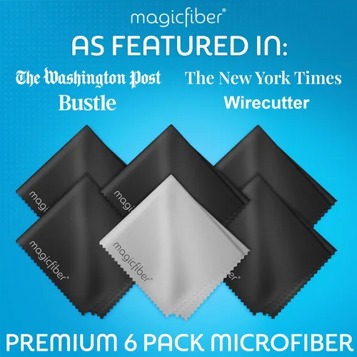 Miniatura 3 de Paño de limpieza MagicFiber de microfibra, paquete de 6 - Paño premium para gafas, lentes, pantallas y más