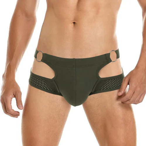 Miniatura 112 de SKYSPER Jock Strap Athletic Supporter para hombres Sexy Jockstrap Ropa interior masculina