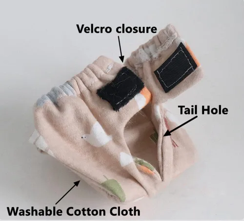 Miniatura 3 de Pañales reutilizables lavables de ardilla, altamente absorbentes, con pantalones fuertes y flexibles, sin fugas, pañales reutilizables para orina, 3