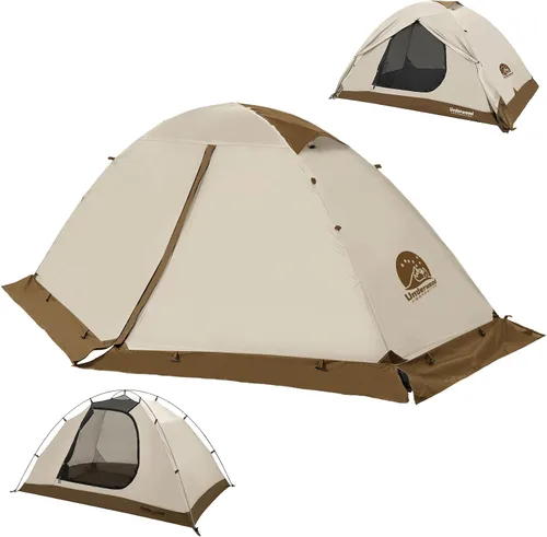 Miniatura 14 de Carpa para 1/2 personas para mochilero para 4 estaciones - Tienda de campaña impermeable para invierno para una persona, equipo de camping ligero