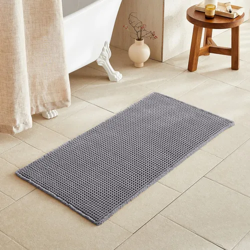 Miniatura 107 de TYUU Tapete de baño estilo gofre, tapete de baño bohemio, antideslizante, lavable, súper absorbente, de secado rápido, bonito tapete de baño