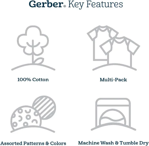 Miniatura 3 de Gerber Sleep 'n Play - Mamelucos para niños bebés, paquete de 4