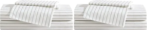 Miniatura 58 de Eddie Bauer - Sábanas tamaño Queen, juego de ropa de cama de percal de algodón, decoración del hogar crujiente y fresca (Canoe Lake Paddle, Queen)