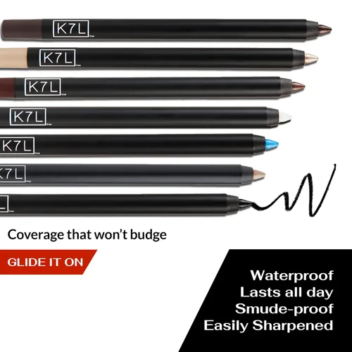 Miniatura 5 de K7L Lápiz delineador de ojos marrón, de larga duración, impermeable, a prueba de manchas