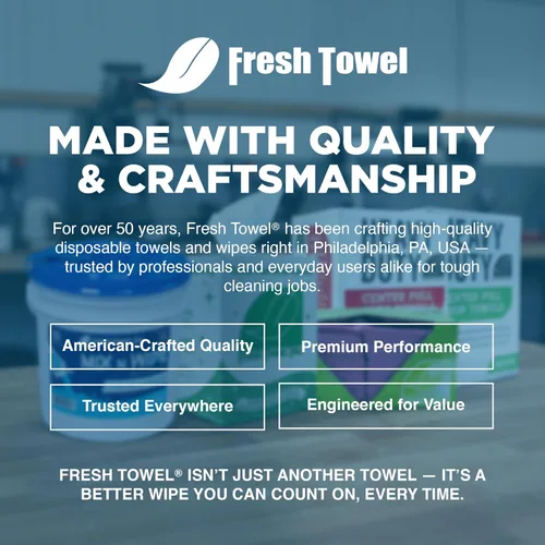 Miniatura 7 de Fresh Towel - Toallas húmedas envueltas individualmente, 1 caja de 100 toallitas de mano envueltas individualmente