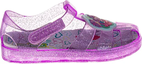 Miniatura 2 de Disney Sandalias de gelatina de personajes favoritos para niñas, sandalias de ballet de verano para playa (rosa/azul) (bebé/niño pequeño)