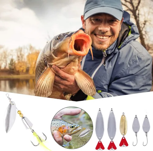 Miniatura 5 de PLUSINNO Kit de accesorios de pesca, caja de aparejos de pesca con aparejos incluidos, anzuelos de pesca, pesas de pesca, tiro dividido redondo, 78