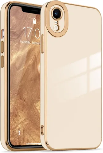 Miniatura 62 de Lafunda Diseñada para iPhone 13 Pro, fundas lujosas con chapado lindo para mujeres y niñas, elegante borde dorado, a prueba de golpes, TPU con funda