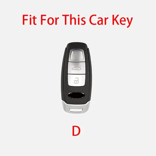 Miniatura 3 de Funda de cuero TPU para llave remota de coche, compatible con Audi A3 A6 A7 A8 A6L A8L E-tron Q5 Q7 Q8 C8 D5 Protector Holder Accesorios