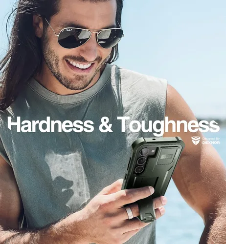 Miniatura 5 de Dexnor Funda de cuerpo completo para Samsung Galaxy S23 Plus 5G/6.6 pulgadas, marco frontal extra, protección de grado militar, protector