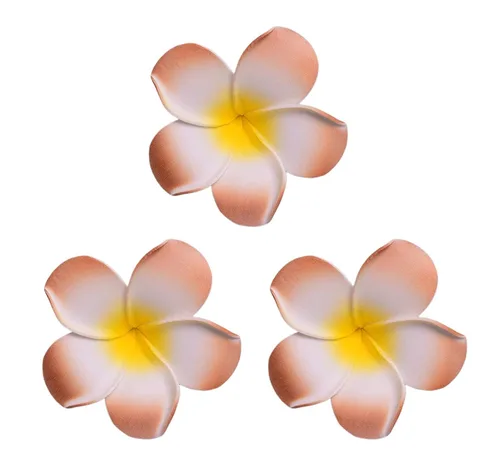 Miniatura 6 de Pinzas de espuma hawaiana de plumeria para mujer, para novia, boda, playa, tropical, vacaciones, fiesta, decoración para el cabello