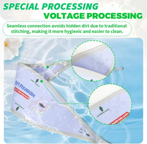 Miniatura 7 de Cinturón de seguridad para silla de ducha para ancianos/discapacitados, cinturón de seguridad universal antideslizante para ducha para evitar
