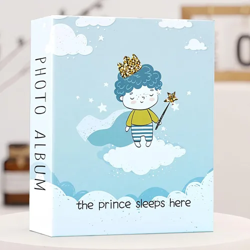 Miniatura 7 de Álbum de fotos de 4 x 6 pulgadas, paquete de 2 álbumes de fotos pequeños para bebés, cargador superior, cada mini álbum de fotos tiene capacidad