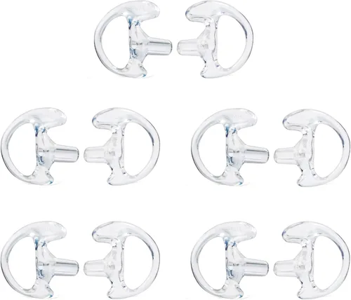 Miniatura 9 de HYS Auriculares abiertos flexibles, punta de oreja mediana para tubo de bobina acústica transparente, kit de audio para auriculares, 3 pares
