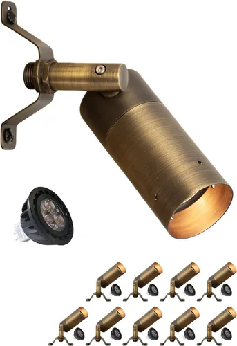 Miniatura 8 de MALORY Luz de techo de latón para paisaje, luz LED de bajo voltaje para árbol, iluminación exterior de paisaje para patio, jardín, césped, pared