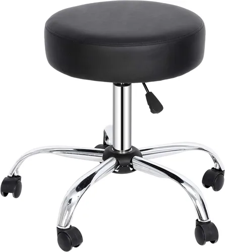 Miniatura 10 de Nova Microdermabrasion Taburete giratorio con ruedas, taburete giratorio ajustable para dibujar tatuajes, silla de oficina para barra de masaje