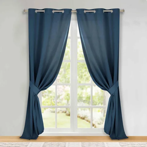 Miniatura 140 de Superior Cortinas Opacas, Oscurecimiento de Habitación, Dormitorio, Cortinas, Cocina, Acentos de Ventana de Sala de Estar, Bloqueo Solar, Térmico