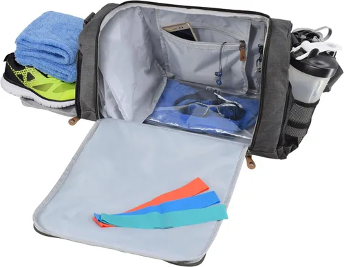 Miniatura 8 de Ultimate Gym Bag 2.0 La bolsa de lona duradera diseñada por Crowdsource con 10 compartimentos óptimos que incluyen bolsa resistente al agua