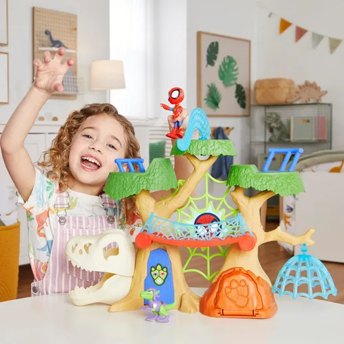 Miniatura 6 de Spidey and HIS Amazing Friends Marvel Dino-Webs Treehouse Super Hero Playset