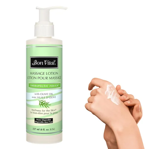 Miniatura 13 de Bon Vital' Loción para masaje de tejido profundo, 1 galón, loción hidratante de grado profesional para terapia de tejido profundo, fórmula no grasa