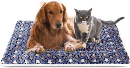 Miniatura 26 de Mora Pets Cama para perros ultra suave con bonito estampado de estrellas, lavable para perros grandes, medianos y pequeños, reversible, forro polar