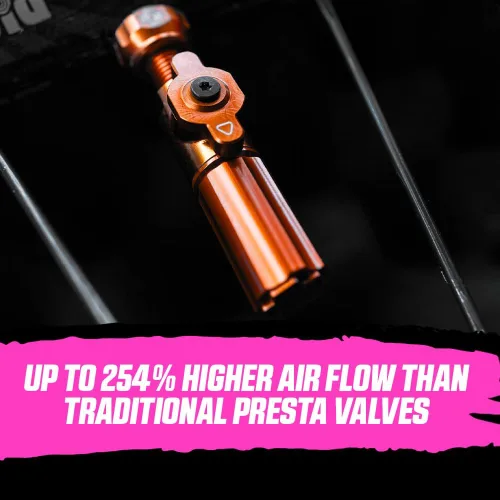 Miniatura 4 de Muc-Off Big Bore - Válvulas híbridas sin cámara, iridiscentes de 1.772 in, tapones antipolvo de precisión para bicicletas con revolucionaria