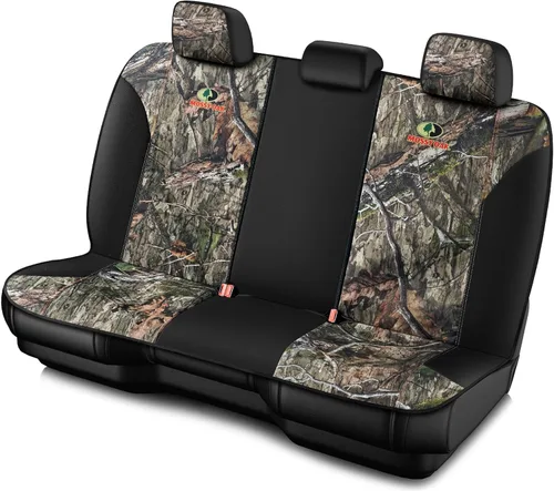 Miniatura 9 de MOSSY OAK Fundas de asiento de camuflaje con respaldo bajo, compatibles con airbag, ajuste universal, se adaptan a la mayoría de asientos
