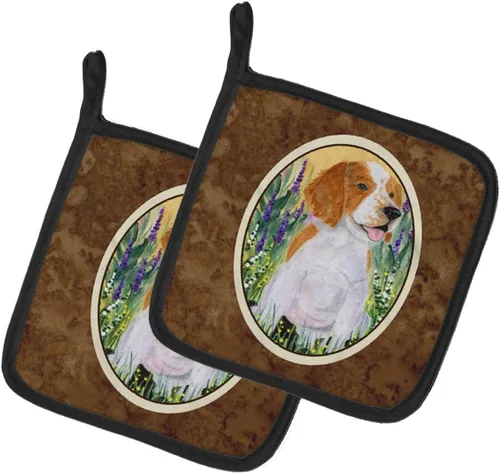 Miniatura 274 de Caroline's Treasures SS8617PTHD - Juego de soportes para ollas de cocina resistentes al calor, almohadillas calientes para horno para cocinar, Husky