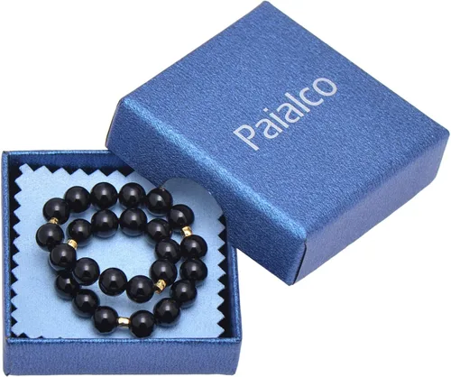 Miniatura 4 de Paialco Pulsera elástica de cuentas naturales o creadas de 0.236 in, pequeña para niñas y mujeres, 6.5 pulgadas