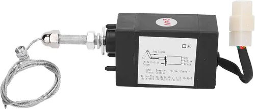 Miniatura 8 de Válvula solenoide de flameout XHQ PT Disel Motor Electroválvula regulador normalmente abierto con interruptor incorporado Válvula de carrera
