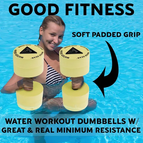 Miniatura 3 de Water Gear Campanas de resistencia - Fitness acuático y ejercicio de piscina - Entrenamiento intenso sin estrés adicional - Fácil en las Amarillo