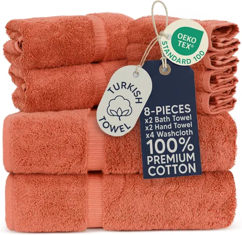 Miniatura 54 de Towel Bazaar Toallas Turcas de Algodón Premium Súper Suaves y Absorbentes (Juego de 2 Toallas de Baño Grandes, Blanco)